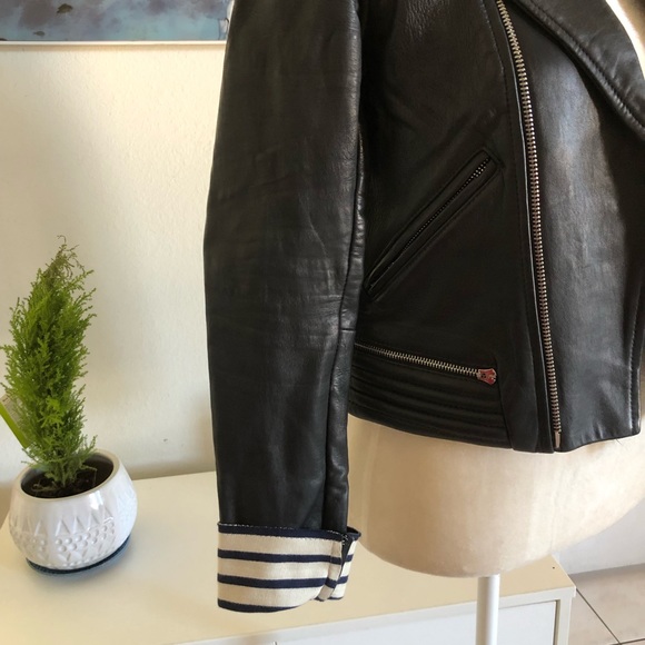 Excellent Condition 💯 black leather Moto Jacket - Picture 12 of 15